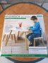 Детска маса и два стола Kesper Kinder Germany със забележка , бял цвят, снимка 3
