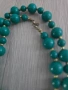 Старо Колие от мъниста в тюркоазено Зелен цвят, снимка 4
