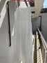Нова бяла лятна парти коктейлна  елегантна дълга рокля декорация 3D 3Д  Reserved памук полиестер , снимка 8