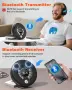 Преносим Bluetooth CD плейър Greadio CD37 със слушалки и вградени високоговорители, снимка 2