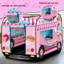 4779 Детска розова палатка 'Камион за сладолед' за малки принцеси“, снимка 1