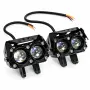 Универсални 2LED Халогени за Мотор 12V - БЯЛО/ЖЪЛТО, снимка 6