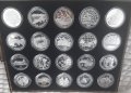 20 сребърни юбилейни монети на БНБ, снимка 1 - Нумизматика и бонистика - 35771471