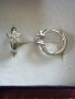Сребърни обеци с циркони , снимка 4