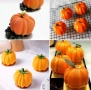 3D тиква тиквичка силиконов молд форма фондан гипс свещ шоколад, снимка 6