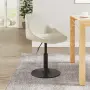 vidaXL Бар табуретка, кремава, кадифе, снимка 2