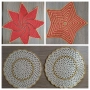 Плетени Коледни карета/ салфетки, снимка 1