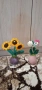 ръчно плетени цветя, снимка 7