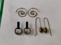Обеци със сребро и метал, снимка 1