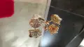 CARTIER Panthere de Cartier Rose Gold Stud Paved Diamond Дамски Обеци, снимка 7