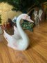 Антикварен порцеланов Кралски Лебед, снимка 2