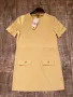 Нова етикет жълта къса елегантна  рокля тип Chanel  zara Zara Зара , снимка 2