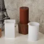 3d цилиндър колона кръг квадрат шестоъгълник силиконов молд форма фондан смола свещ шоколад гипс, снимка 3