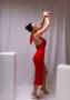 Червена стилна дамска рокля , снимка 2