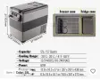 ЧИСТО НОВ Компресорен хладилник с фризер VEVOR 55L (12V/24V/220V), снимка 2