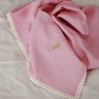 Babyly ленено одеяло 100 х 100 см – розово, снимка 1 - Спално бельо и завивки - 44747667