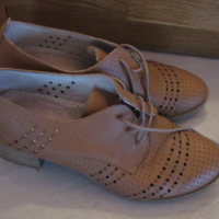 Дамски обувки от естествена кожа номер 40, нови, снимка 2 - Дамски обувки на ток - 36425805