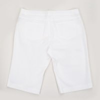Дамски къси панталони от памук в цвят екрю Usha - XL, снимка 2 - Панталони - 42649281