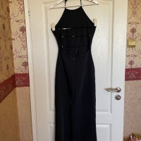 Нова дълга черна еластична елегантна официална парти коктейлна класическа рокля , снимка 7 - Рокли - 40146306