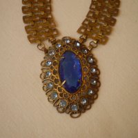 стар красив нагръден накит от златно дубле, снимка 11 - Антикварни и старинни предмети - 40288520