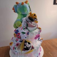 Торта за бебе от памперси, снимка 4 - Други - 41436704