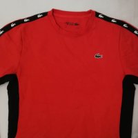 Lacoste Sport Two Tone Fleece Sweatshirt оригинално горнище XS памук, снимка 2 - Суичъри - 39881605