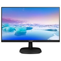 Mонитор 23.8" FHD PHILIPS 243V7QDSB (1920x1080) Ultra Narrow Wide IPS LED, 4 ms, 1000:1, 10M:1 DCR , снимка 1 - Монитори - 41646794