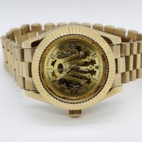 Мъжки луксозен часовник Rolex Crown 👑 Skeleton, снимка 2 - Мъжки - 41554683