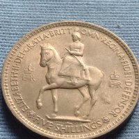 Монета 5 шилинга 1953г. Великобритания 25г. Управление на Елизабет втора 40418, снимка 8 - Нумизматика и бонистика - 42712973