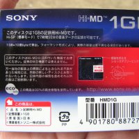 Blank Sony Hi-MD 1GB Media MiniDisc + Нормални MD Нови!, снимка 2 - Други - 39699439