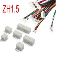JST конектори женски и мъжки с кабел 20см, тип ZH1.5 и SH1.0, 5-пинови, снимка 1 - Друга електроника - 41262922