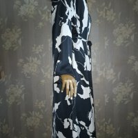 H&M-XL,XXL-Ефектна дълга рокля от сатенирана материя , снимка 11 - Рокли - 42061139