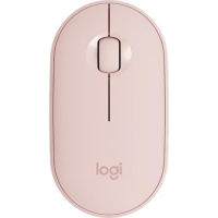 Мишка Logitech - Pebble M350, оптична, 1000 dpi, безжична, розова, снимка 11 - Клавиатури и мишки - 36424148