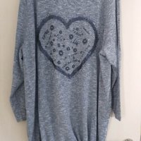 НОВА МАКСИ Блуза с дълъг ръкав до 6XL, снимка 1 - Блузи с дълъг ръкав и пуловери - 39126187