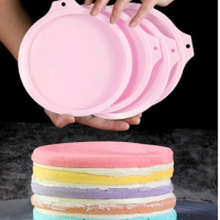  15 см Кръг Кръгла средна силиконова форма молд силиконов калъп отливка гипс основа кекс блат торта, снимка 1 - Форми - 28812581