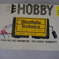 Westfalia инвертор 12 - 220 v  150 w, снимка 10 - Аксесоари и консумативи - 41119052