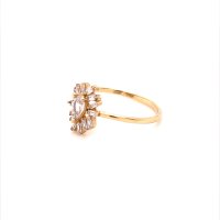 Златен дамски пръстен 1,67гр. размер:57 14кр. проба:585 модел:20033-2, снимка 3 - Пръстени - 42528431