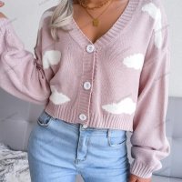 Дамски моден пуловер Baiyun, 3цвята - 023, снимка 3 - Блузи с дълъг ръкав и пуловери - 41914431