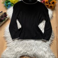 Черно поло фино плетиво, снимка 1 - Блузи с дълъг ръкав и пуловери - 39459964
