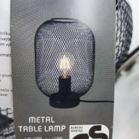 Индустриална метална лампа е27  настолна , снимка 4 - Настолни лампи - 44761326