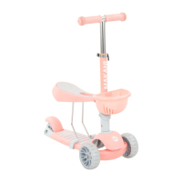 Makani Тротинетка BonBon 4 в 1 Candy Pink, снимка 2 - Детски велосипеди, триколки и коли - 44525077
