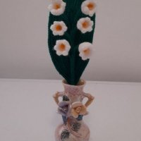 Плетени цветя , снимка 10 - Декорация за дома - 31686229