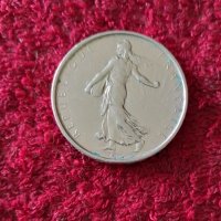 5 франка 1962 сребро, снимка 2 - Нумизматика и бонистика - 40847065