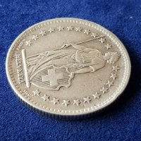 2 франка 1948 Швейцария СРЕБЪРНИ сребърна монета сребро, снимка 6 - Нумизматика и бонистика - 39975306