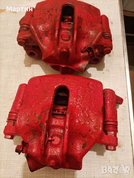 Спирачни апарати - предни + чисто нови накладки за Рено Меган Сценик - дизел, 1,9 ДТИ DTI - 98 к.с., снимка 1