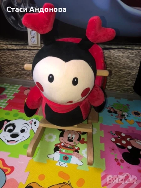 Дървена люлка за яздене-Moni, снимка 1