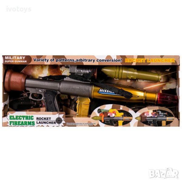 Детска базука със звукови и светлинни ефекти - Код 5086, снимка 1