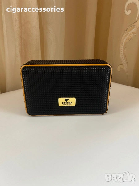 Преносима кутия за пури COHIBA хумидор с хигрометър и овлажнител, снимка 1
