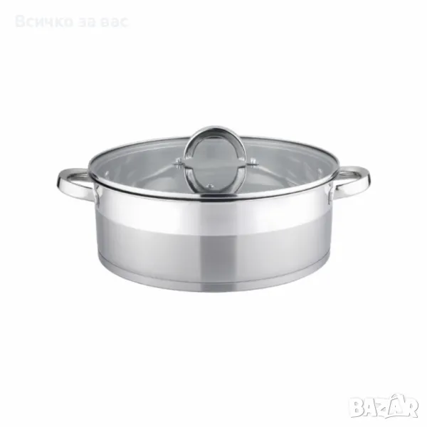 Тенджери Bohmann, Неръждаема стомана, Индукция, Закалено стъкло-размери, снимка 1