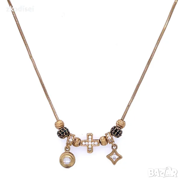 Златно колие PANDORA 7,58гр. 54см. 14кр. проба:585 модел:1250-5, снимка 1